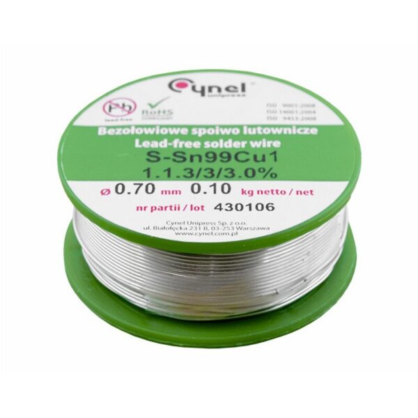 TINOL BEZ OLOVA 100g 0.7mm CYNEL