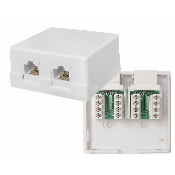 UTICNICA NADGRADNA 2 X RJ45 CAT5