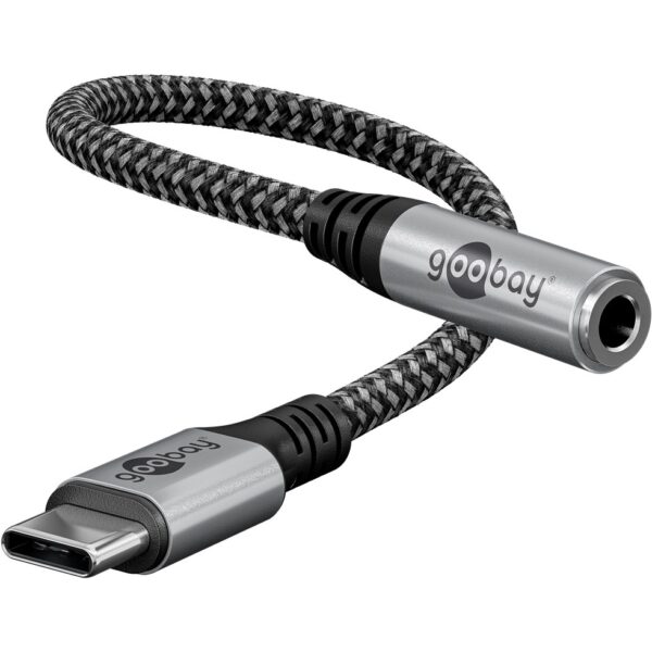 ADAPT. USB C > 3,5mm Ž STEREO TEXTIL GOOBAY