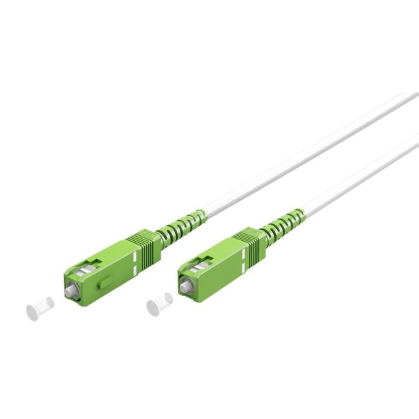 KAB. OPTIČKI FTTH SC-APC/SC-APC ZELENI/ZELENI OS2 9/125 2m