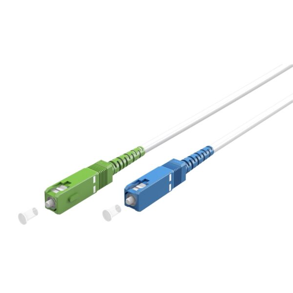 KAB. OPTIČKI FTTH SC-APC/SC-UPC ZELENI/PLAVI OS2 9/125 2m