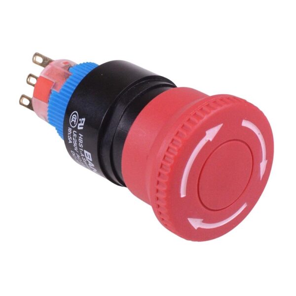 STOP PREKIDAČ 22MM EMERGENCY STOP 5A 250VAC 6P
