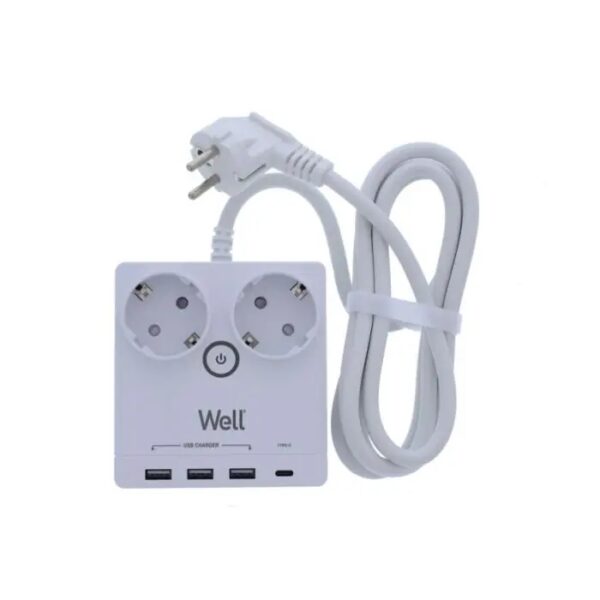 PROD. KAB. 3X1,5mm 2UT. 4USB 1,5m WELL