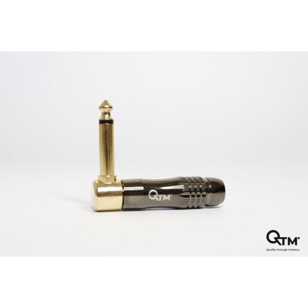 KONEKTOR JACK 6,3mm GOLD POD UGLOM MONO QTM