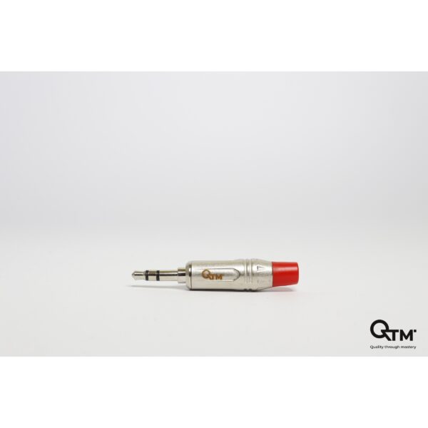 KONEKTOR JACK 3,5mm CRVENI STEREO QTM