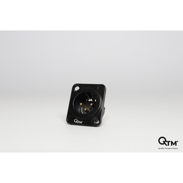 KONEKTOR ŠASIJSKI MUŠKI XLR 3 PIN QTM