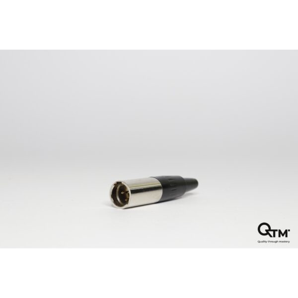 KONEKTOR MUŠKI MINI XLR 3 PIN METAL QTM