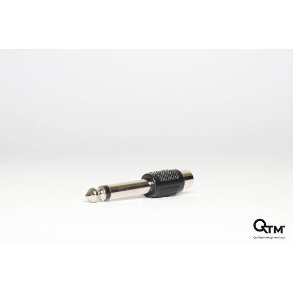 ADAPTER RCA ŽENSKI > JACK 6,3mm MONO MUŠKI QTM
