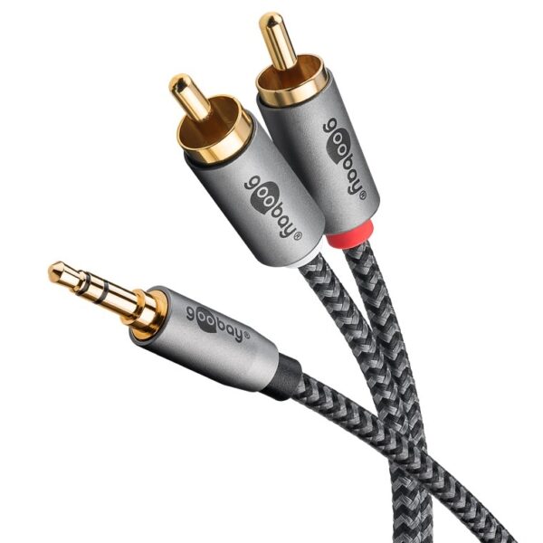 KAB. STEREO 3.5mm/2RCA GOOBAY+ 0.5m