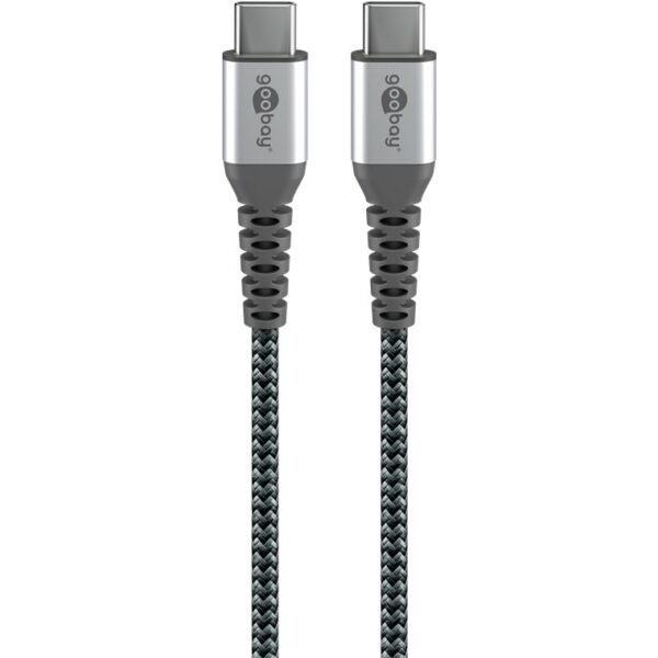 KAB. USB C/C 1m TEXTIL CRNI GOOBAY