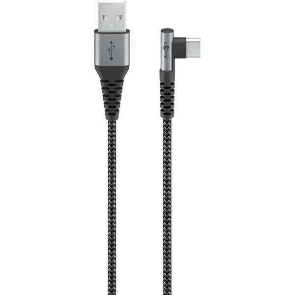KAB. USB A > USB c POD UGLOM 1m TEXTIL GOOBAY