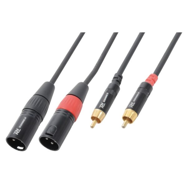 KAB. 2xXLR M/2xRCA M 1,5m CX66-1 PDConnex