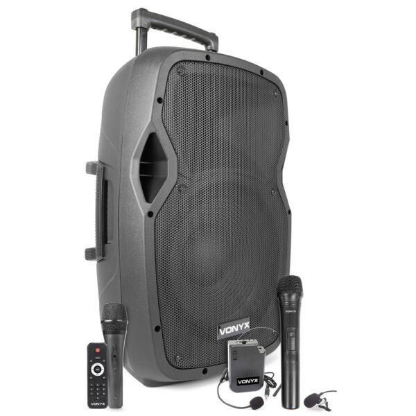 PROF. AKTIV. ZVUČ. 600W 12" BT + MIC + PILOT UHF VONYX