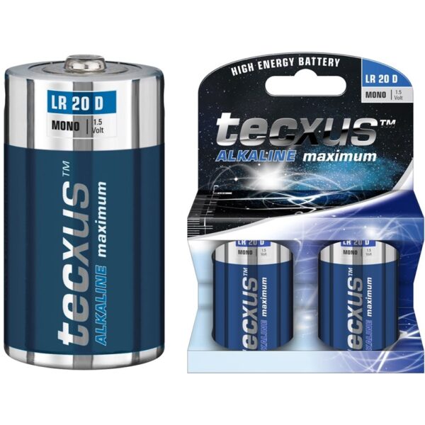 BATERIJA ALKAL. D LR 20 2KOM TECXUS