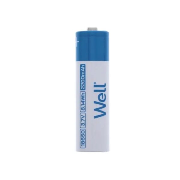 BATERIJA Li-ion 18650 3.7V 2200mAh Well