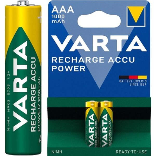 AAA 1000mAh 2-BL (5703) RTU Varta