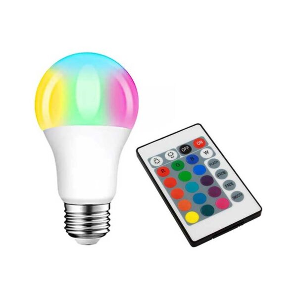 SIJALICA LED RGB 9W SA DALJINSKIM UPRAVLJAČEM