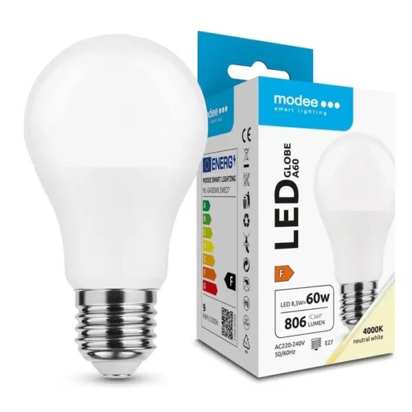 SIJALICA LED A60 E27 8,5W 4000K MODEE