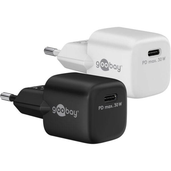 PUNJAČ ZA TEL 30W 1 PORT USB C PD nano GaN GOOBAY
