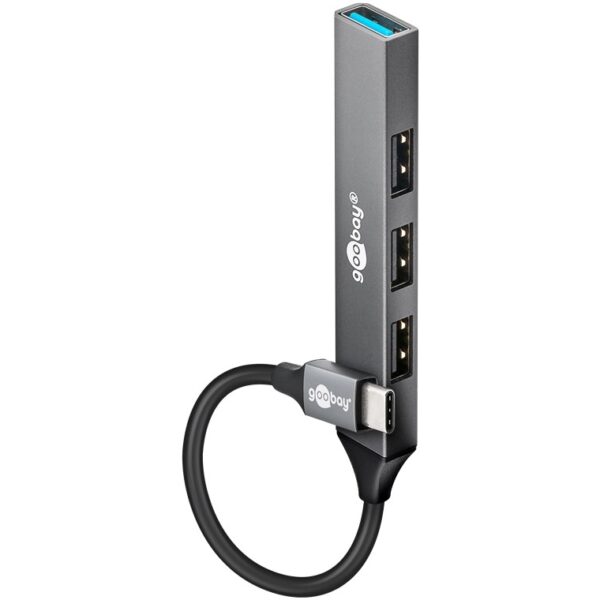 HUB USB-C 3.2 -  3x USB A 2.0 + 1xUSB A 5G GOOBAY