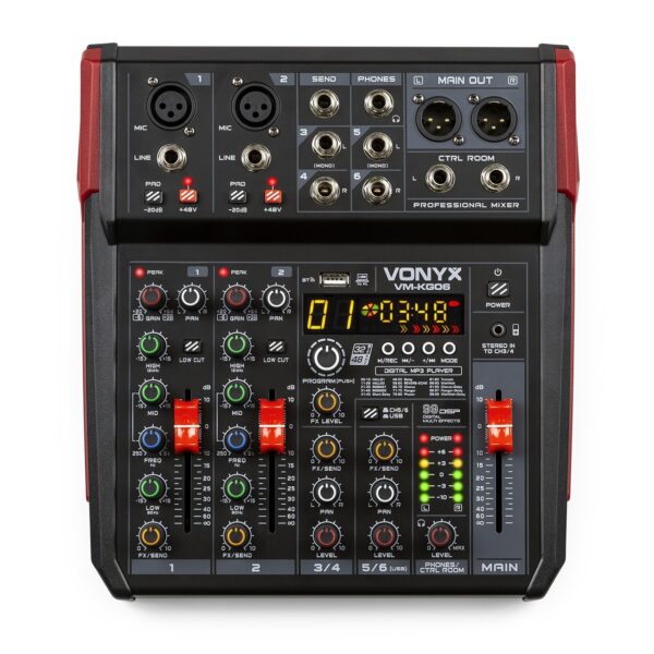 MIKSETA 6CH VM-KG06 BT/DSP/USB VONYX