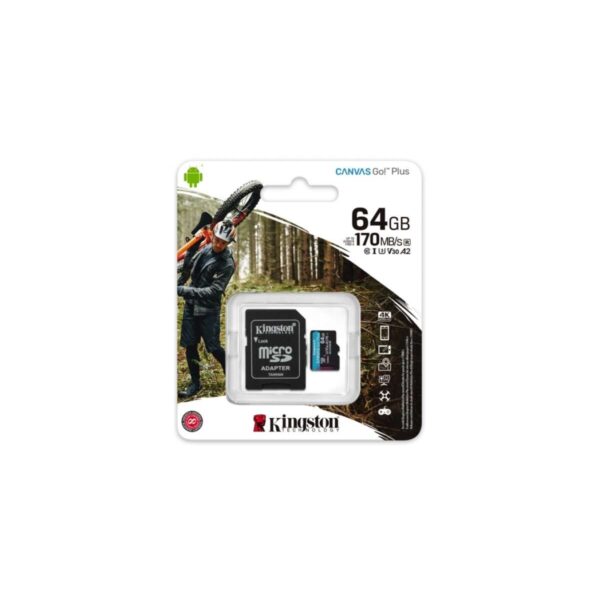 MEM. microSD U3 64GB GO PLUS 170R+AD KINGS